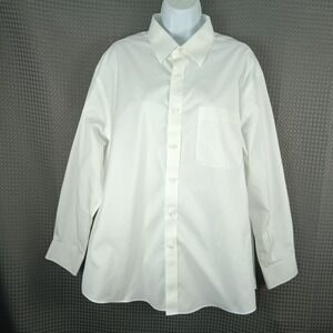 Nordstrom Men's Shop White Dress Shirt 17 33 Classic Fit Wrinkle Free